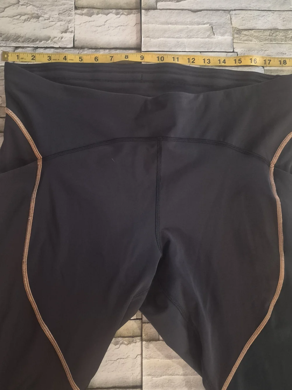 Lululemon Leggins All The Right Places Crop Size 20 Black Stitch Activewear